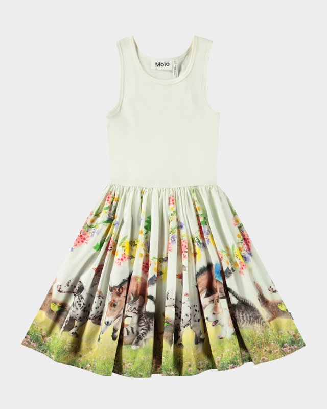 Girl's Cassandra Graphic Dress, Size 7